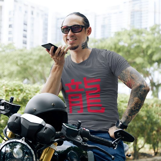 Sleek 'Live fierce, live free, live as a dragon' T-Shirt