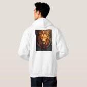 "Sleek Loin Design Jacket: Eine Fusion von Stil un Hoodie (Schwarz voll)