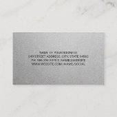 Sleek Luxury Car Gold Logo Visitenkarte (Rückseite)