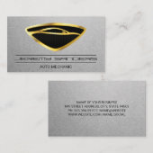 Sleek Luxury Car Gold Logo Visitenkarte (Vorne/Hinten)