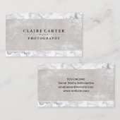 Sleek Luxury Marble | Textur Visitenkarte (Vorne/Hinten)