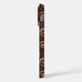 Sleek Metal Cogs iPhone Hülle (Linke Seite)