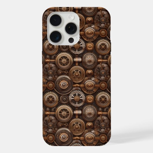 Sleek Metal Cogs iPhone Hülle (Rückseite)