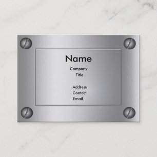 Sleek Metal Groovy - Visitenkarte