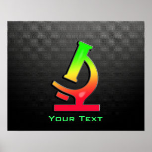 Sleek Microscope Poster