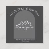 Sleek Minimalist Begleitkarte (Vorderseite)