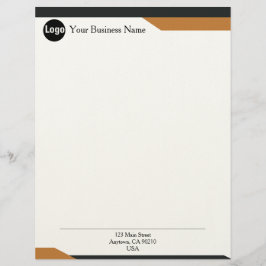 Sleek Minimalist Corporate Letterhead for Modern Briefbogen