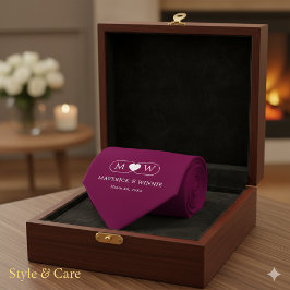 Sleek Minimalist Modern Wedding Burgundy Krawatte