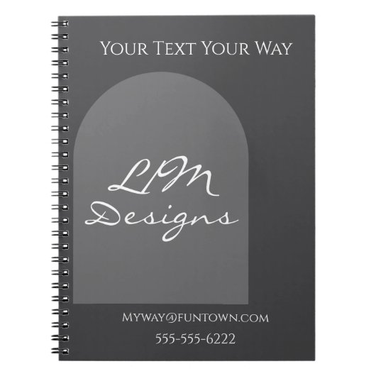 Sleek Minimalist Notizblock (Vorderseite)