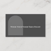 Sleek Minimalist Visitenkarte (Rückseite)