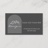 Sleek Minimalist Visitenkarte (Vorderseite)