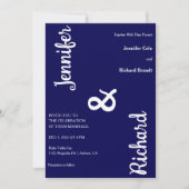 Sleek Minimalistisch Wedding Einladung (Vorderseite)