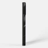 Sleek Mit Monogramm Black Zickzack iPhone Hülle (Rechte Seite)