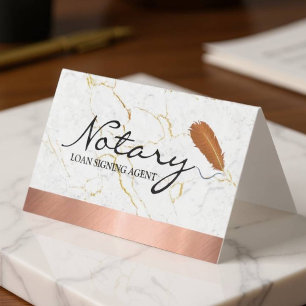 Sleek Mobile Notary Service Personalisiertes Desig Visitenkarten