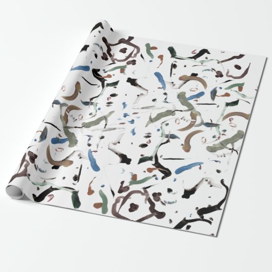 Sleek Modern Abstrakt Giftwrap Geschenkpapier (Ungerollt)