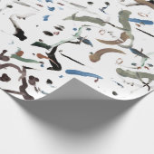 Sleek Modern Abstrakt Giftwrap Geschenkpapier (Ecke)