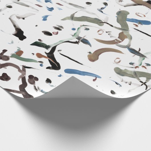 Sleek Modern Abstrakt Giftwrap Geschenkpapier (Ecke)