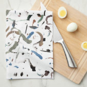 Sleek Modern Abstrakt Kitetücher Geschirrtuch (Viertel Falte)