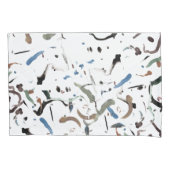 Sleek Modern Abstrakt Pillow Sham Set Kissenbezug (Vorderseite-Links)