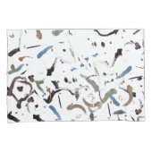 Sleek Modern Abstrakt Pillow Sham Set Kissenbezug (Vorderseite-Rechts)