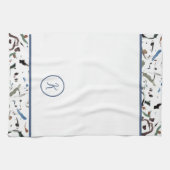 Sleek Modern Abstrakte Erstklassiges Küchentuch (Horizontal)