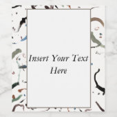 Sleek Modern Abstraktes Flaschenlabel Weinetikett (Einzelnes Label)