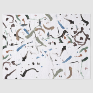 Sleek Modern Abstraktes Tissue Paper Seidenpapier