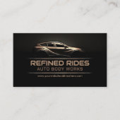 Sleek Modern Auto Body Work Visitenkarte (Vorderseite)