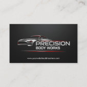 Sleek Modern Auto Body Work Visitenkarte (Vorderseite)