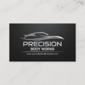 Sleek Modern Auto Body Work Visitenkarte (Vorderseite)