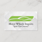 Sleek Modern Auto Logo | Autopflege Visitenkarte (Vorderseite)