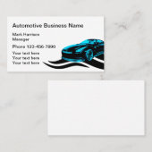 Sleek Modern Automotive Visitenkarte (Vorne/Hinten)