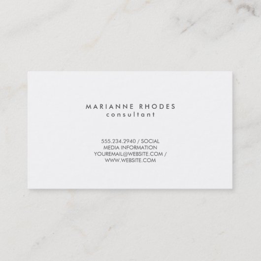 Sleek Modern Black Denim Stripe Visitenkarte (Rückseite)