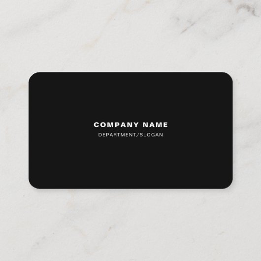 Sleek Modern - Black & White - Loyalty Card Treuekarte (Rückseite)