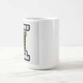 Sleek Modern Drag Race Car Abzeichen Sticker - Sil Kaffeetasse (Mittel)