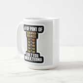 Sleek Modern Drag Race Car Abzeichen Sticker - Sil Kaffeetasse (Vorderseite Links)