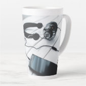 Sleek Modern Latte Tasse (Rechte Ecke)