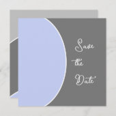 Sleek Modern Save the Date (Vorne/Hinten)