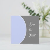 Sleek Modern Save the Date (Stehend Vorderseite)