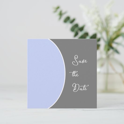 Sleek Modern Save the Date (Stehend Vorderseite)