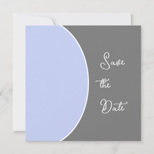 Sleek Modern Save the Date (Vorderseite)