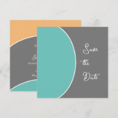 Sleek Modern Save the Date (Vorne/Hinten)
