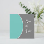 Sleek Modern Save the Date (Stehend Vorderseite)