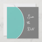 Sleek Modern Save the Date (Vorderseite)