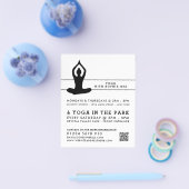 Sleek Modern Yoga Class Advertising Flyer (Einzeln)