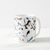 Sleek Moderne Abstrakt Coffee Tasse (VorderseiteRechts)
