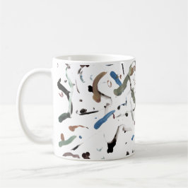 Sleek Moderne Abstrakt Coffee Tasse