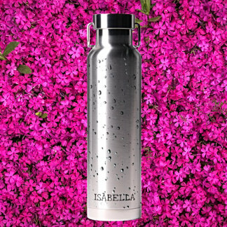 Sleek, Moderne Ästhetik - Raindrop Elegance Trinkflasche