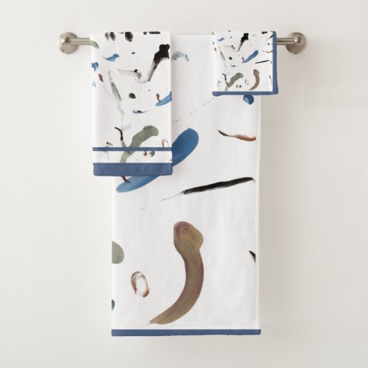 Sleek Modernes Abstraktes HandtuchSet Badhandtuch Set (Insitu)