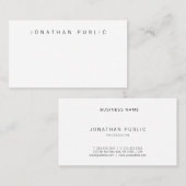 Sleek Modernes Berufliches Template Elegant Trendy Visitenkarte (Vorne/Hinten)